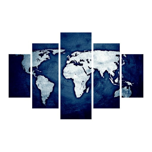Viacdielny obraz Continents, 92 × 56 cm