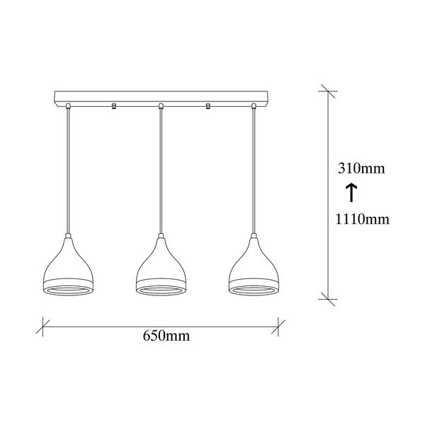 Závesné svietidlo v čierno-medenej farbe s kovovým tienidlom Yildo – Opviq lights-image-4