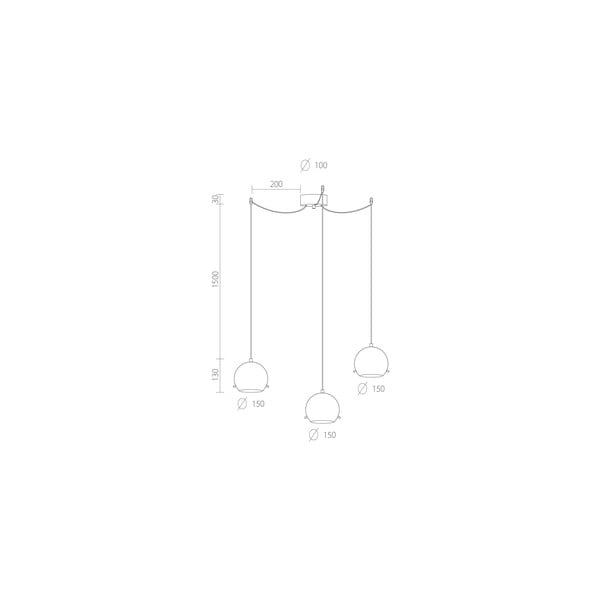 Trojité svetlo MYOO Elementary, copper/white/white-image-3