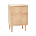 Nočný stolík z dubového dreva v prírodnej farbe Herringbone – Hübsch