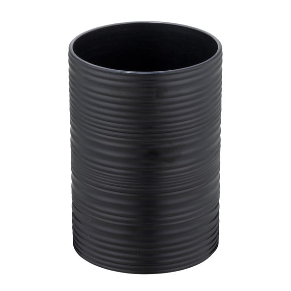 Čierny plastový téglik na zubné kefky Lyon – Allstar