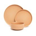 18-dielna súprava tehlovooranžového kameninového riadu Bonami Selection Malia