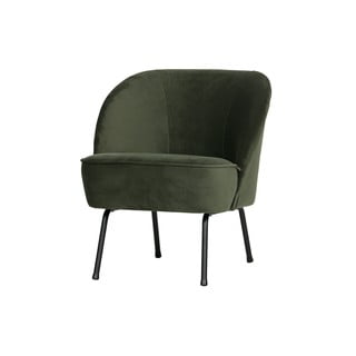 Tmavozelené kreslo BePureHome Vogue