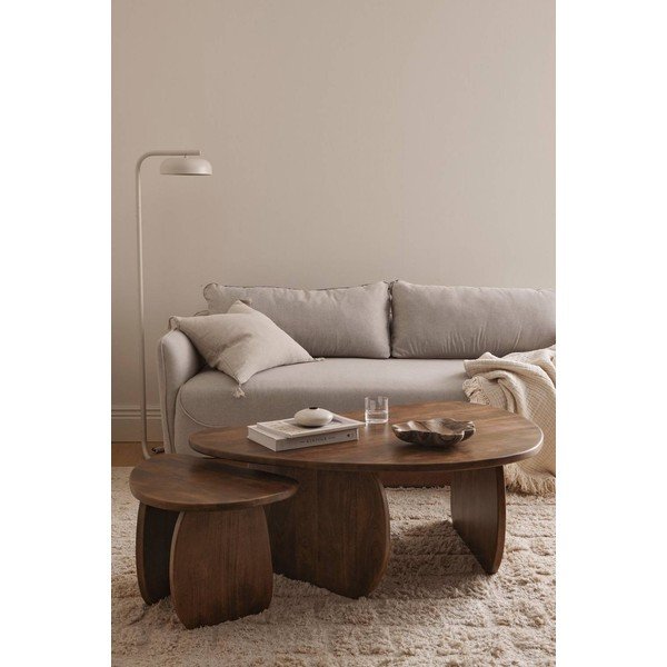 Tmavohnedý konferenčný stolík z mangového dreva Mushroom – Ellos Home-image-1