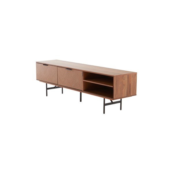 TV stolík v dekore orecha v tmavo prírodnej farbe 180x51x40 cm Duvberg – Jotex-image-4