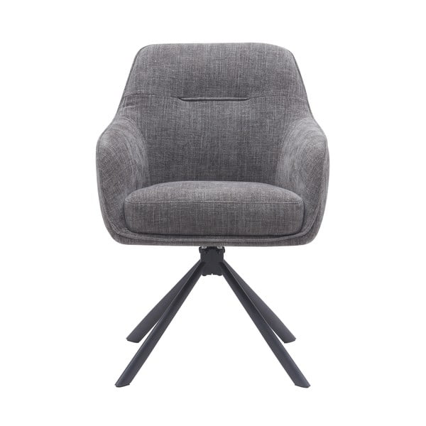 Sivé čalúnené jedálenské kreslá v súprave 2 ks Avola – Unique Furniture-image-1