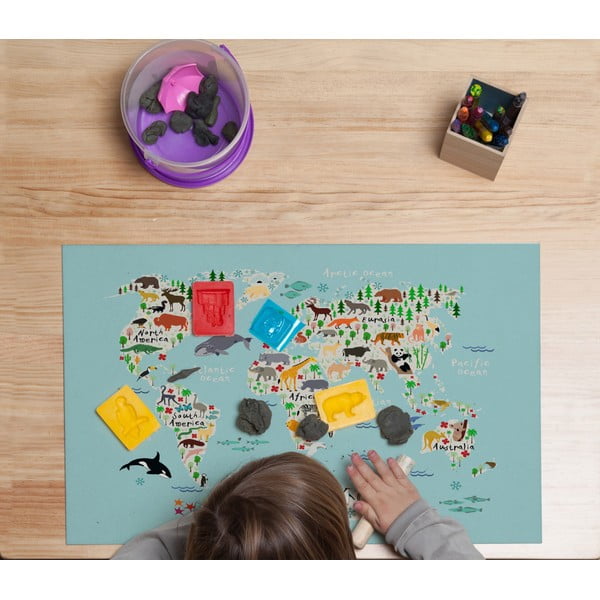 Podložka na stôl Little Nice Things World Map, 55 × 35 cm-image-2