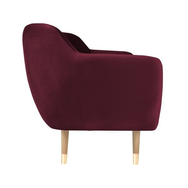 Vínovočervená dvojmiestna pohovka Mazzini Sofas Amelie-image-2
