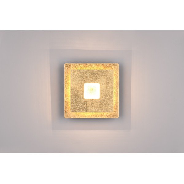 LED nástenné svietidlo v zlatej farbe Leano – Trio-image-2