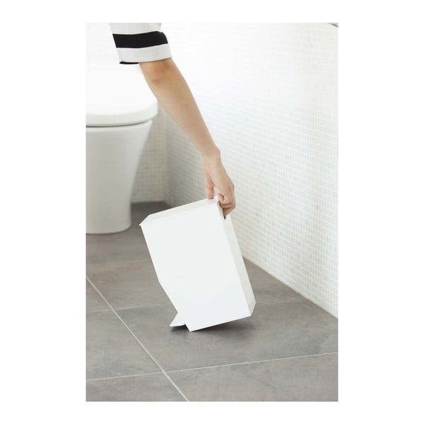 Biely pedálový plastový odpadkový kôš 3,9 l Tower – YAMAZAKI-image-2