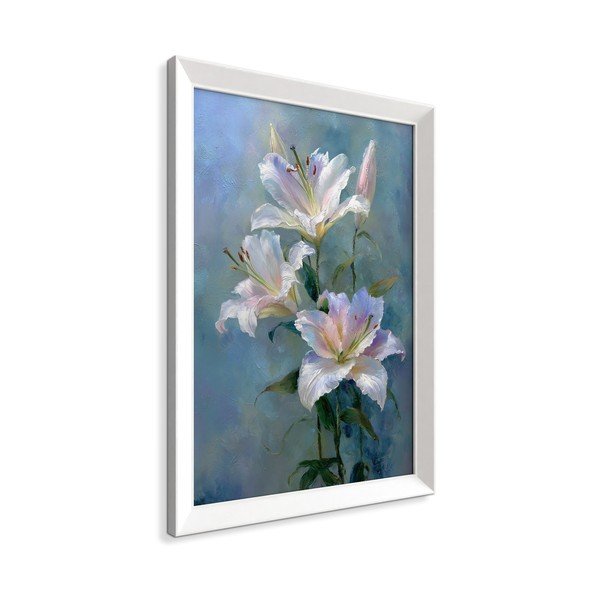 Tlačený obraz s rámom 56x75 cm Lilies – Styler-image-4
