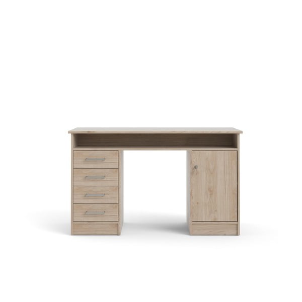 Pracovný stôl v dubovom dekore Tvilum Function Plus