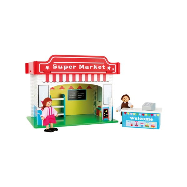 Detský drevený supermarket Legler Playhouse Supermarket