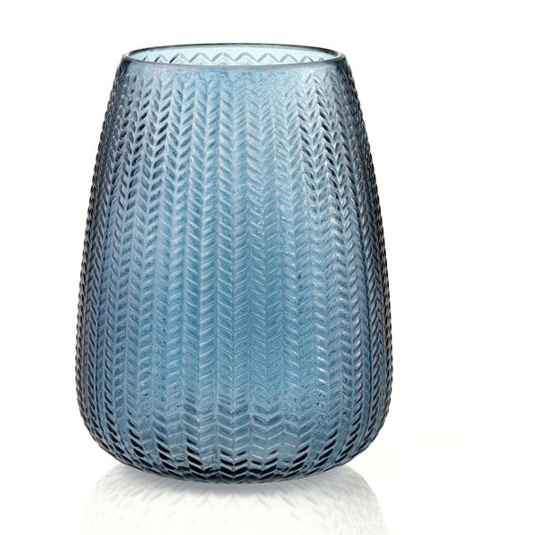 Modrá sklenená váza (výška 24 cm) Sevilla – AmeliaHome