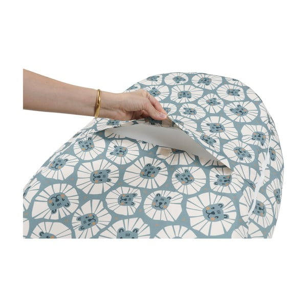 Modré hniezdočko pre bábätko Denim Lions - Malomi Kids-image-1