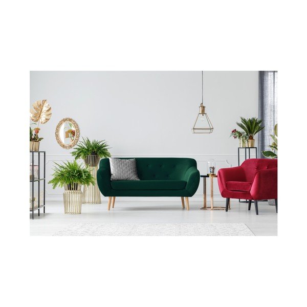 Zelená dvojmiestna pohovka Mazzini Sofas Amelie-image-2