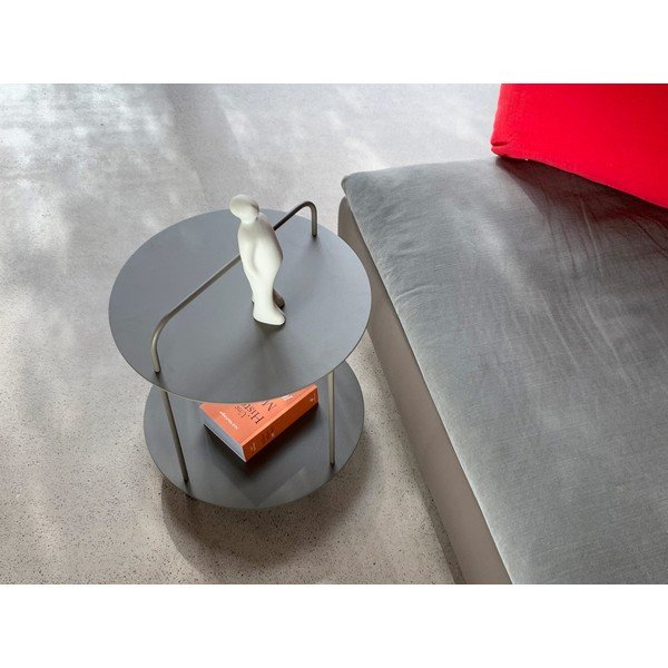 Kovový okrúhly záhradný odkladací stolík ø 45 cm Plip – Ezeis-image-2
