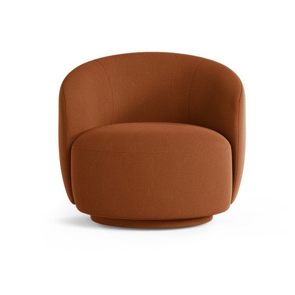 Otočné kreslo v tehlovej farbe Letizia – Micadoni -image-1