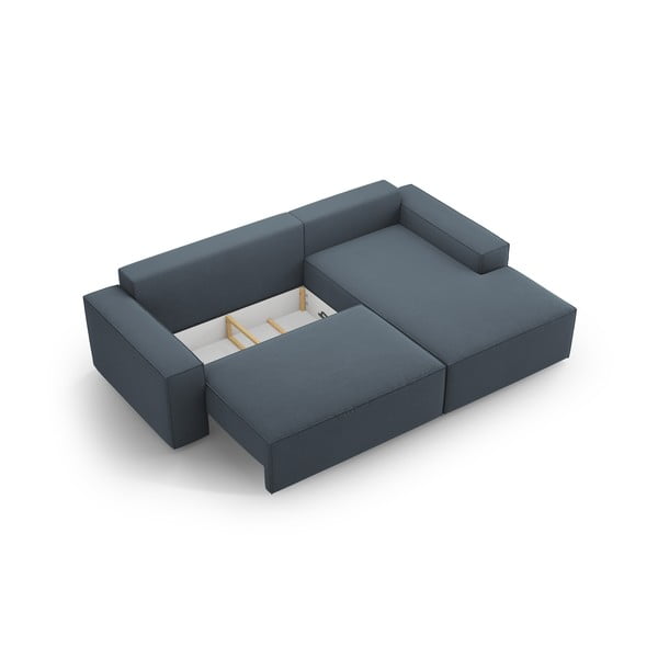 Modrá rozkladacia rohová pohovka (pravý roh) Jodie – Micadoni Home-image-4