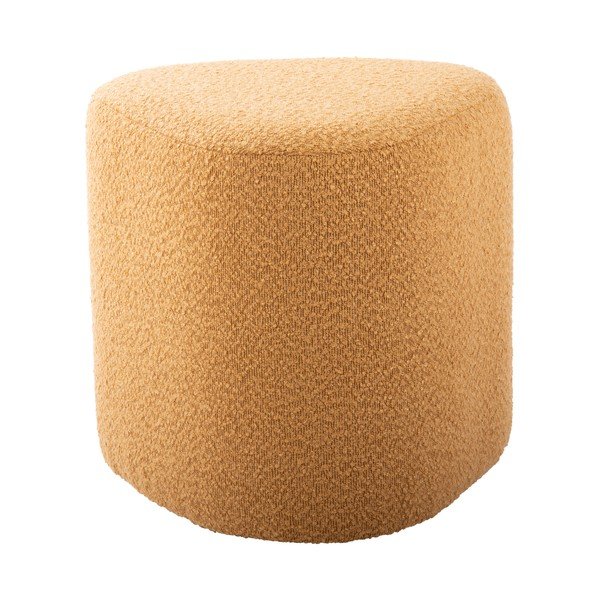 Žltý taburet z textílie buklé Ada – Leitmotiv-image-2