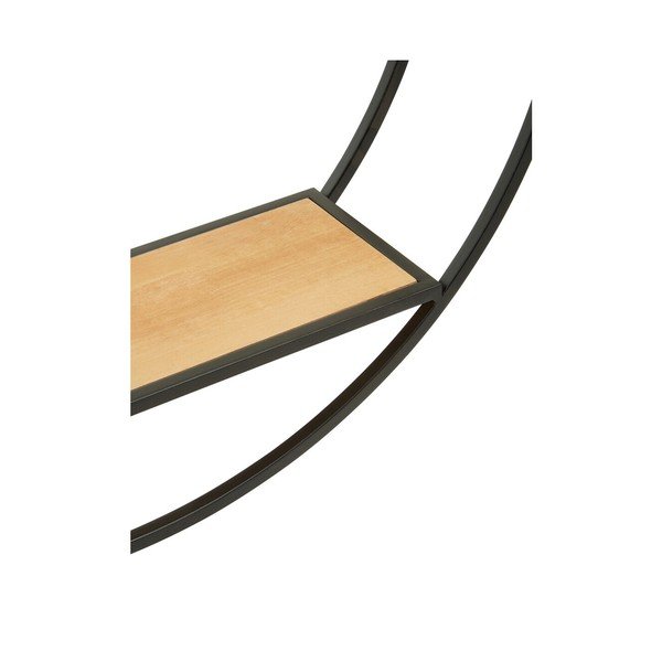 Čierna/v prírodnej farbe poschodová kovová polica 61 cm Mataram – Premier Housewares-image-3