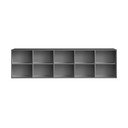 Antracitová závesná knižnica 220x61 cm Mistral – Hammel Furniture