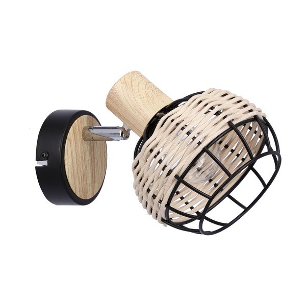 Čierno-krémové nástenné svietidlo ø 12 cm Tajga – Candellux Lighting-image-3