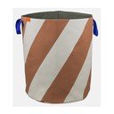 Látkový kôš na bielizeň v tehlovej farbe/krémový 5 l Diagonal – Mette Ditmer Denmark