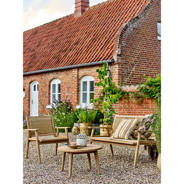 Okrúhly konferenčný stolík z masívu akácie v prírodnej farbe ø 64 cm Sorrento – Bloomingville-image-3