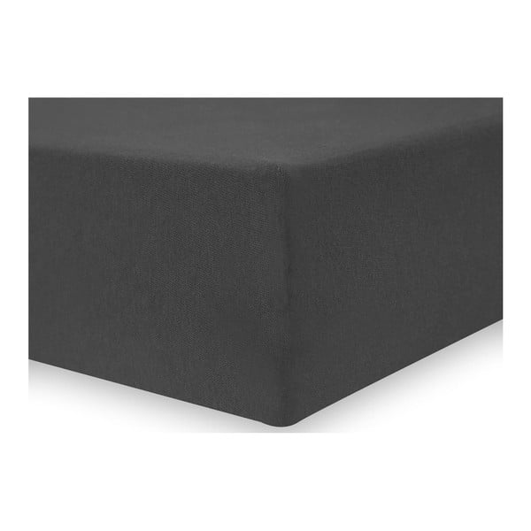 Tmavosivá elastická plachta DecoKing Nephrite, 180/200 x 200 cm-image-2