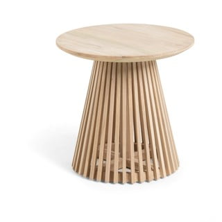 Príručný stolík z teakového dreva Kave Home Irune, ø 50 cm