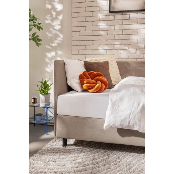 Čalúnená jednolôžková posteľ taupe s úložným priestorom s matracom 90x200 cm Avela – Bonami Selection-image-3