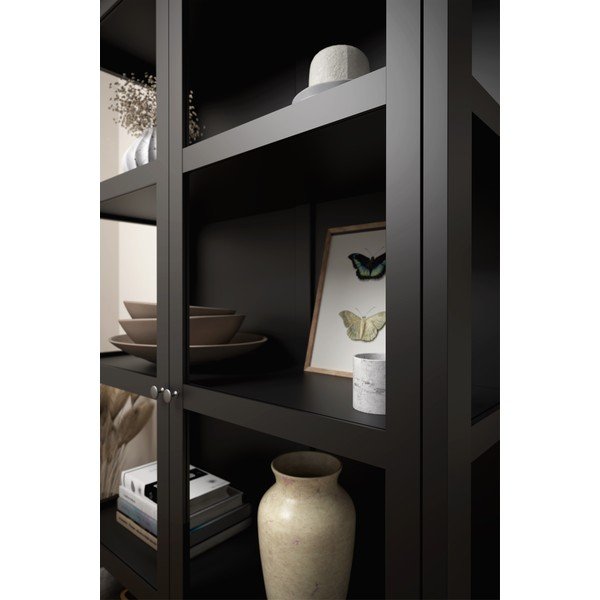 Čierna vitrína 124x210 cm Excellent - Tvilum-image-1