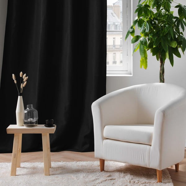 Čierny termo záves z mikrovlákna 135x260 cm Micropolar – douceur d'intérieur-image-4