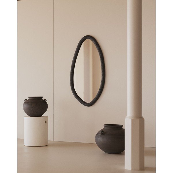 Nástenné zrkadlo s dreveným rámom 60x110 cm Magrit – Kave Home-image-1