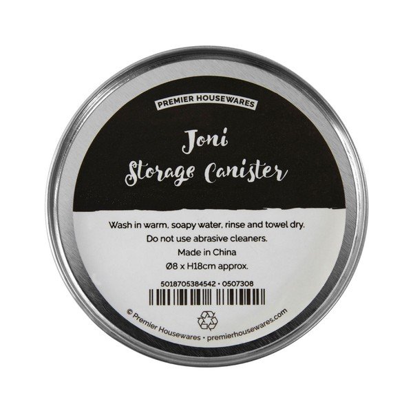 Valcovitá cínová dóza Premier Housewares Joni, Ø 8 × 18 cm-image-4