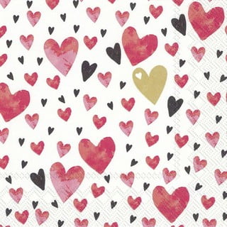 Papierové obrúsky v súprave 20 ks Love You - IHR