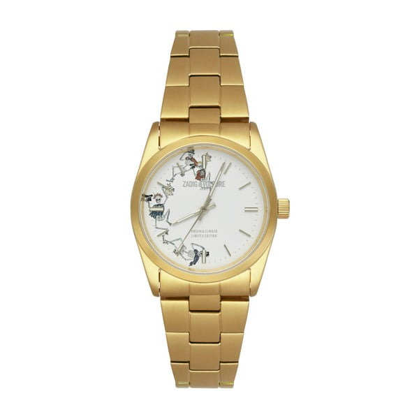 Dámske hodinky zlatej farby Zadig & Voltaire Odyssey