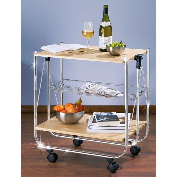 Servírovací stolík na kolieskach 40.5x68 cm Dinett – Wenko-image-1
