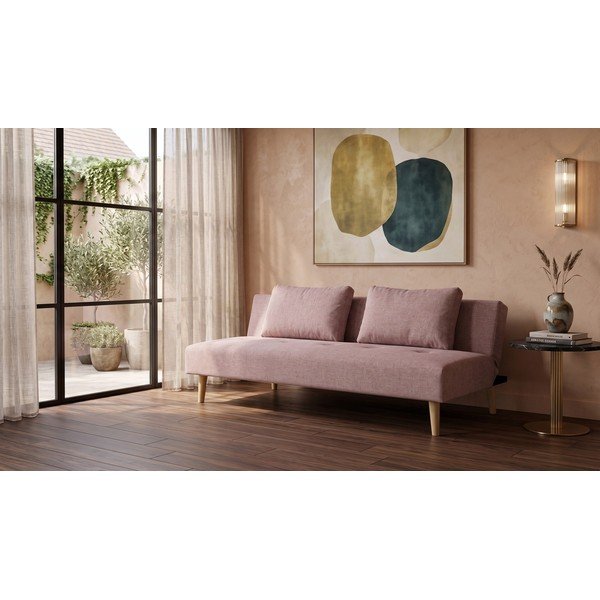 Ružová polohovacia/rozkladacia pohovka 180 cm Matylda – Bonami Essentials-image-1