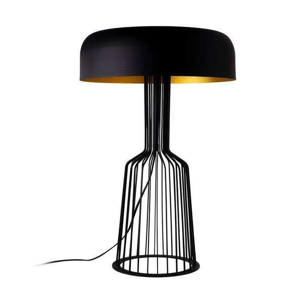 Čierna stolová lampa s kovovým tienidlom (výška  57 cm) Fellini – Opviq lights-image-3