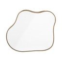 Nástenné zrkadlo v ráme v zlatej farbe Bloomingville Abigail, 79 x 68,5 cm