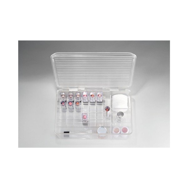 Organizér InterDesign Clarity Lipstick & Cosmetic Box, 27,5 × 18,5 × 9,5 cm-image-4