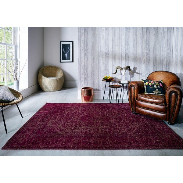 Ružový ručne tkaný koberec Flair Rugs Palais, 200 × 290 cm-image-3