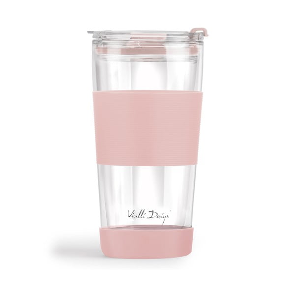 Ružový termo hrnček 600 ml Fuori – Vialli Design