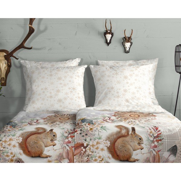 Biele flanelové obliečky na jednolôžko 140x200 cm - HIP-image-2