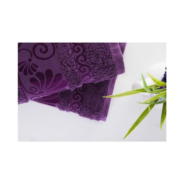 Sada 2 uterákov Carmen Purple, 50x90 cm-image-1
