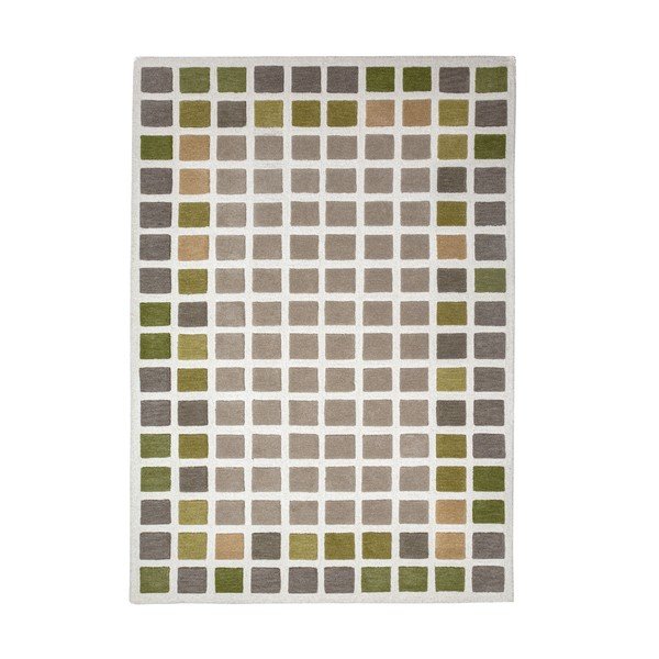 Zelený ručne tkaný vlnený koberec 160x230 cm Renga Wool – Flair Rugs