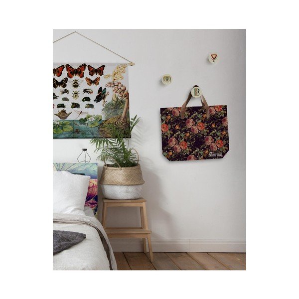 Plátená taška s uchom z imitácie kože Madre Selva Cara-image-1