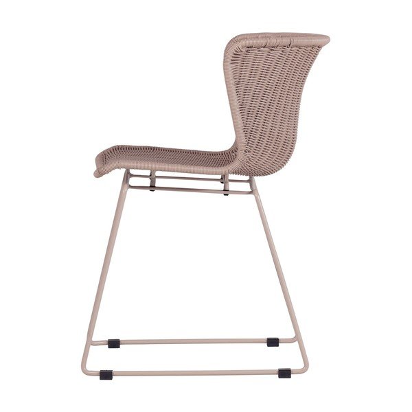 Béžové z umelého ratanu záhradné stoličky v súprave 2 ks Wings – WOOOD-image-3